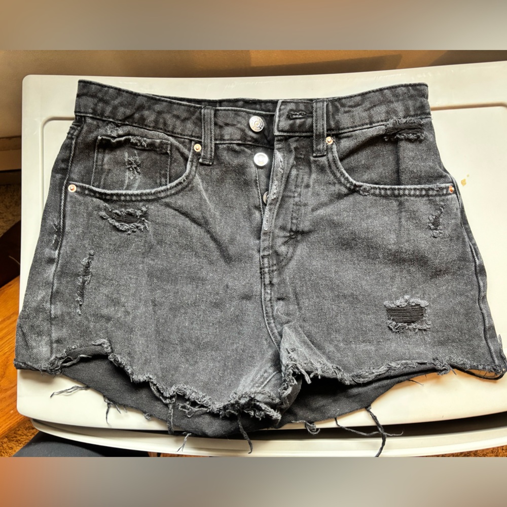 wild fable Black Distressed Cutoff Jean Shorts